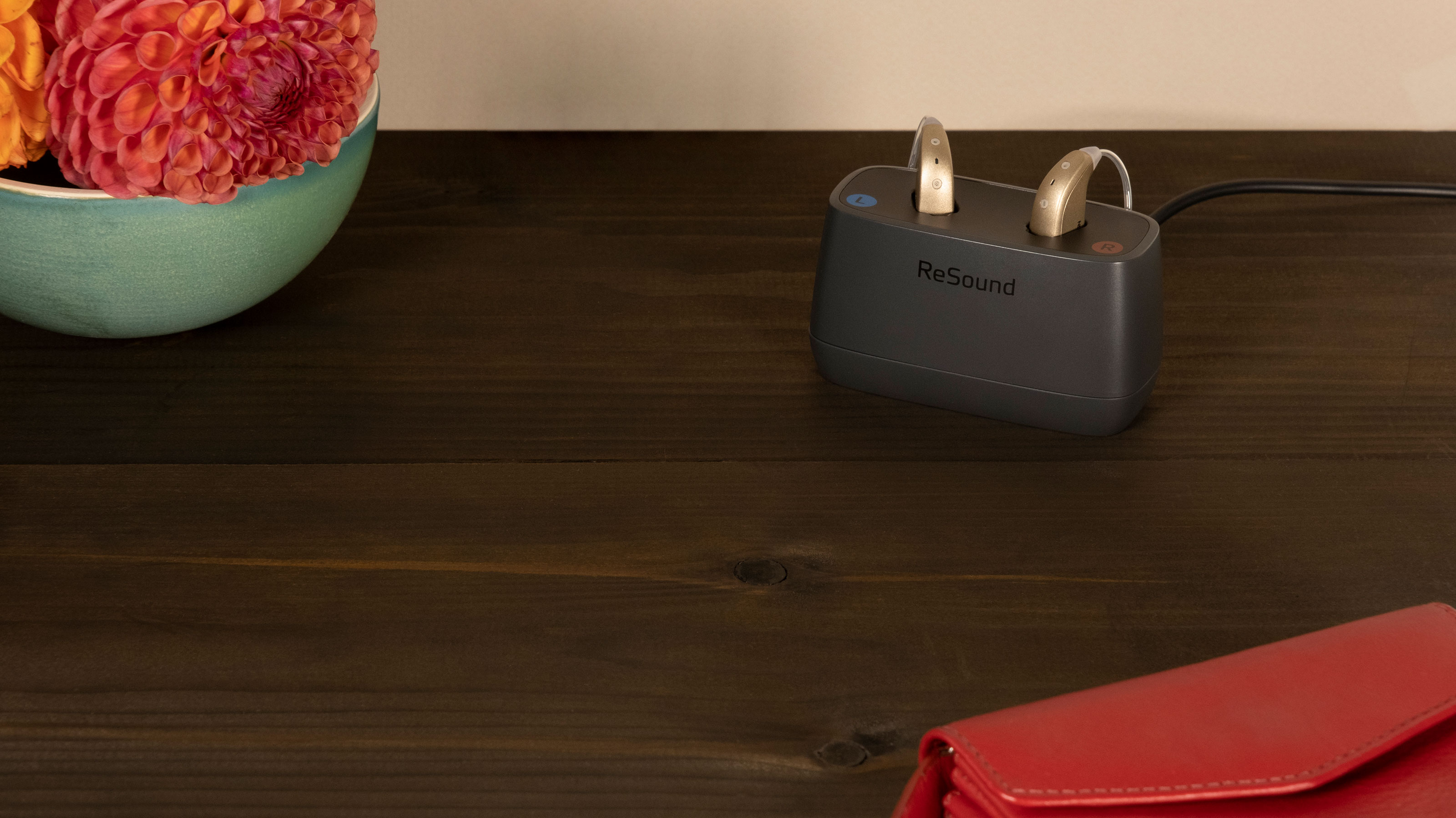 ReSound ONE BTEs with charger